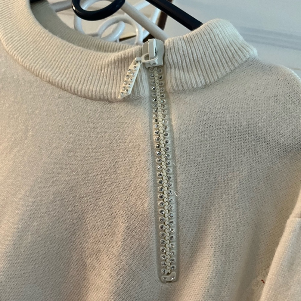 Quacker Factory Top cream long sleeve 3 X